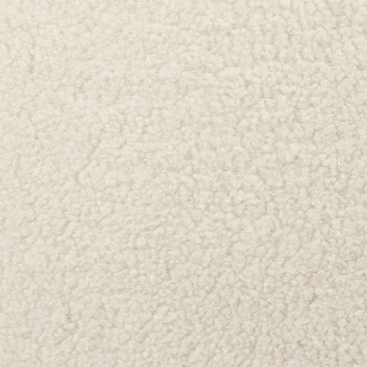 The Home Deco Factory Canapé convertible en bouclette Forde - 3 Places - Blanc