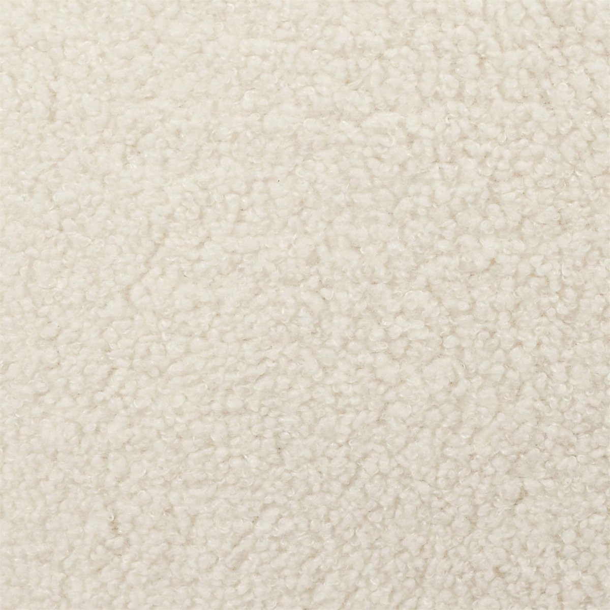 The Home Deco Factory Canapé convertible en bouclette Forde - 3 Places - Blanc