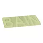 Paris Prix Tapis de Bain Microfibre  Relief  45x75cm Vert