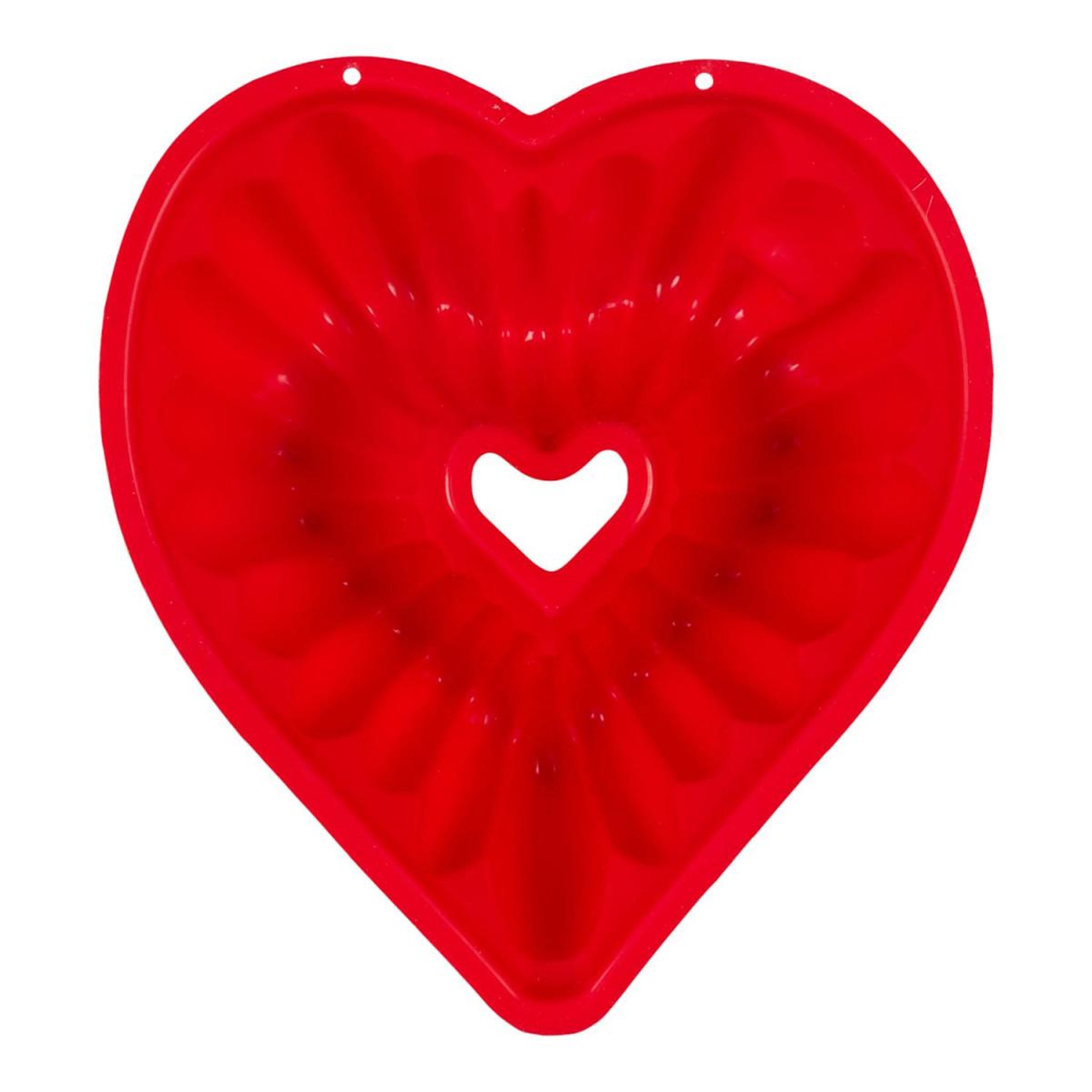 Voir la diapositive 2 : Lily Cook Moule à gâteau en silicone  cœur  22cm rouge