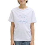 Jack & Jones T-Shirt Blanc/Bleu Garçon Jack & Jones Tucket. Coloris disponibles : Blanc