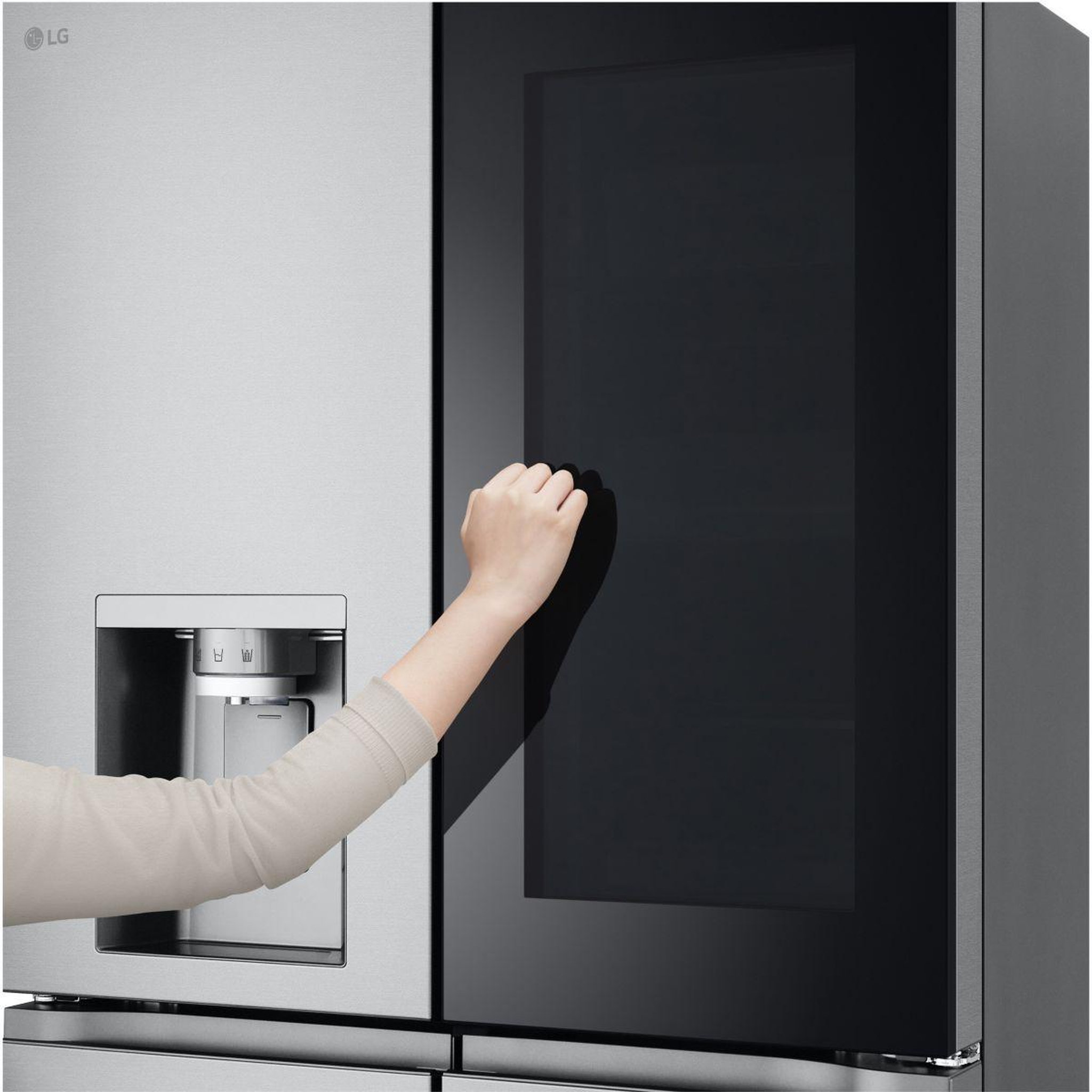 Voir la diapositive 3 : LG Réfrigérateur multi portes GMG860MBBE InstaView