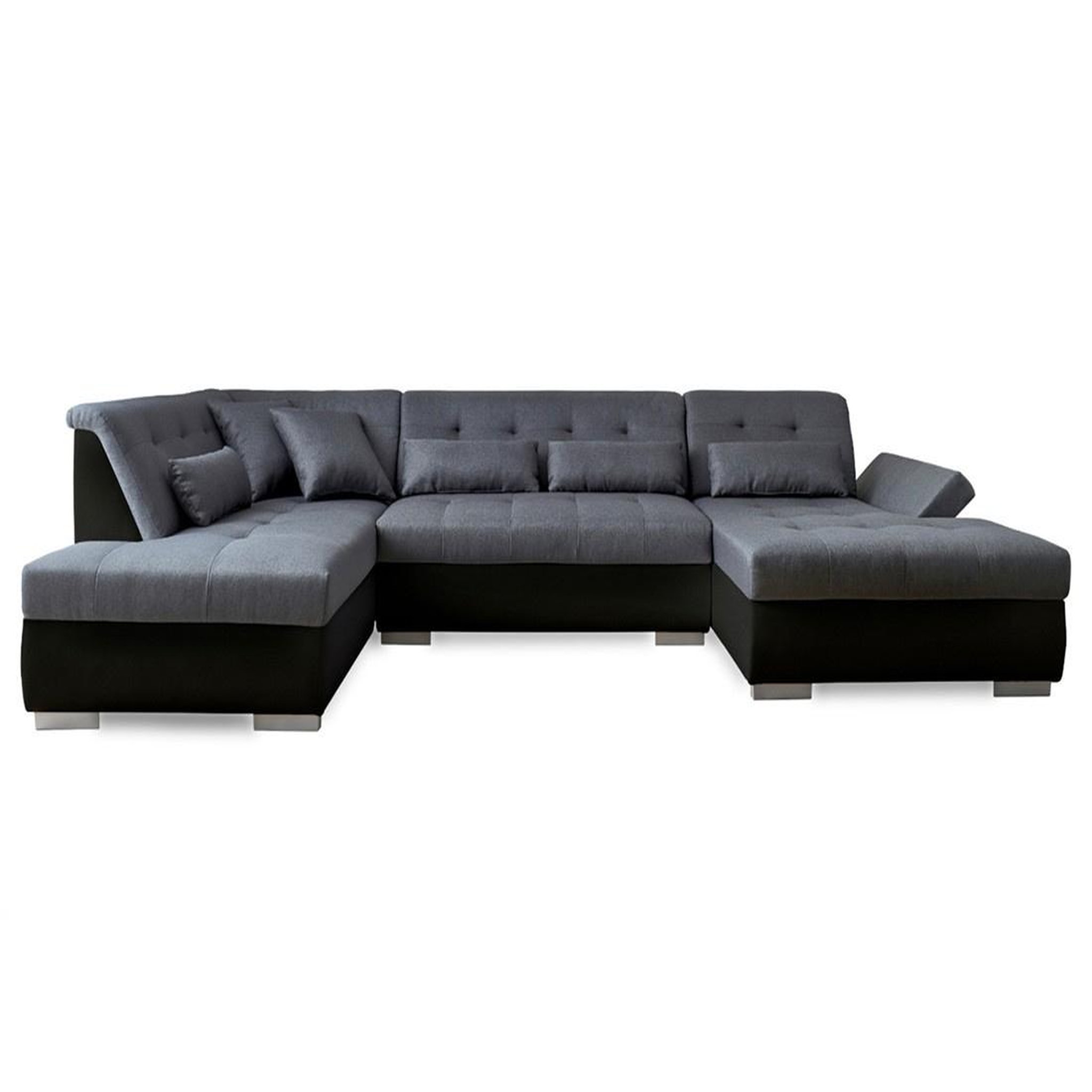 Voir la diapositive 6 : LISA DESIGN Vermont - canapé panoramique d'angle gauche - 7 places - xxl