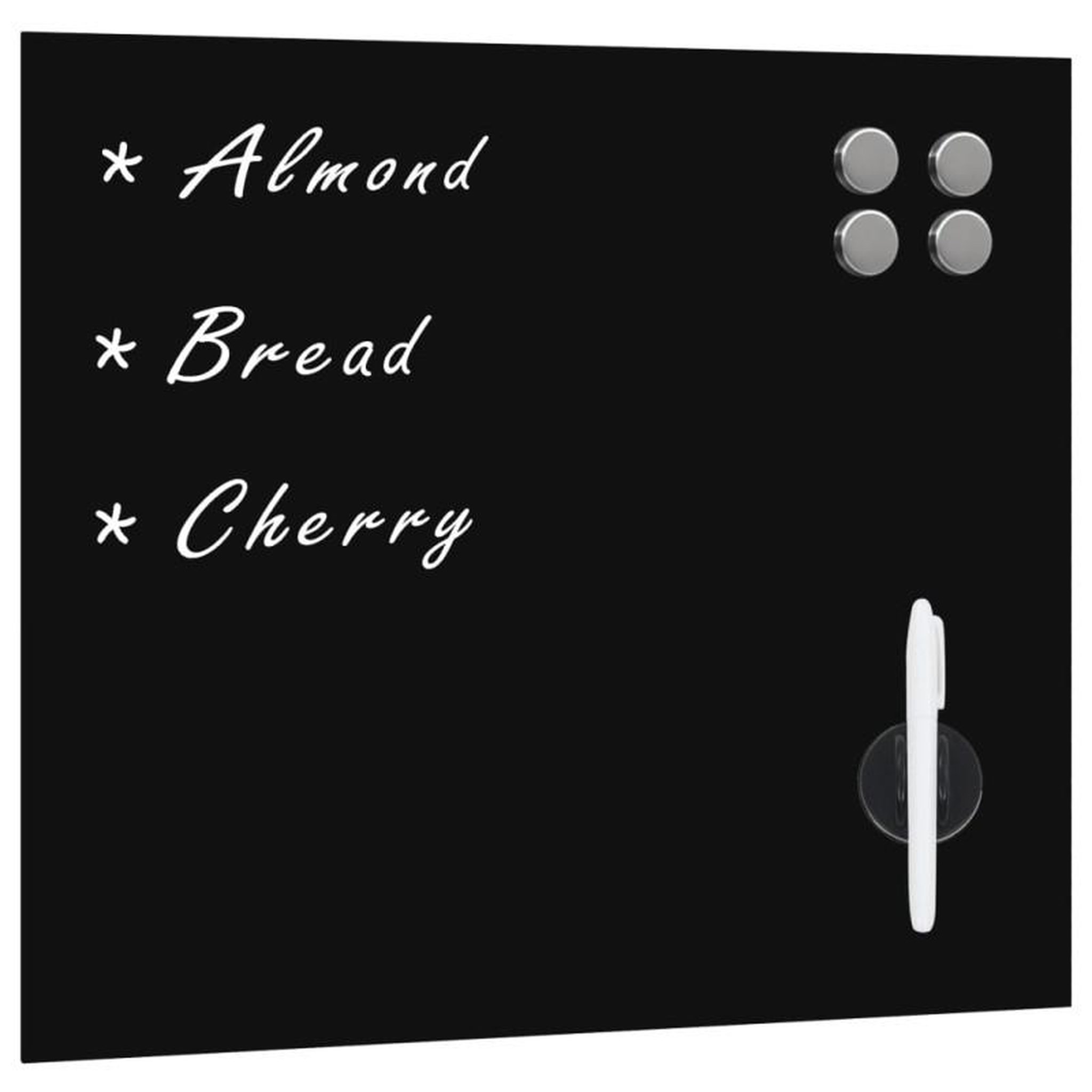 VIDAXL Tableau noir magnétique mural Verre 50x50 cm