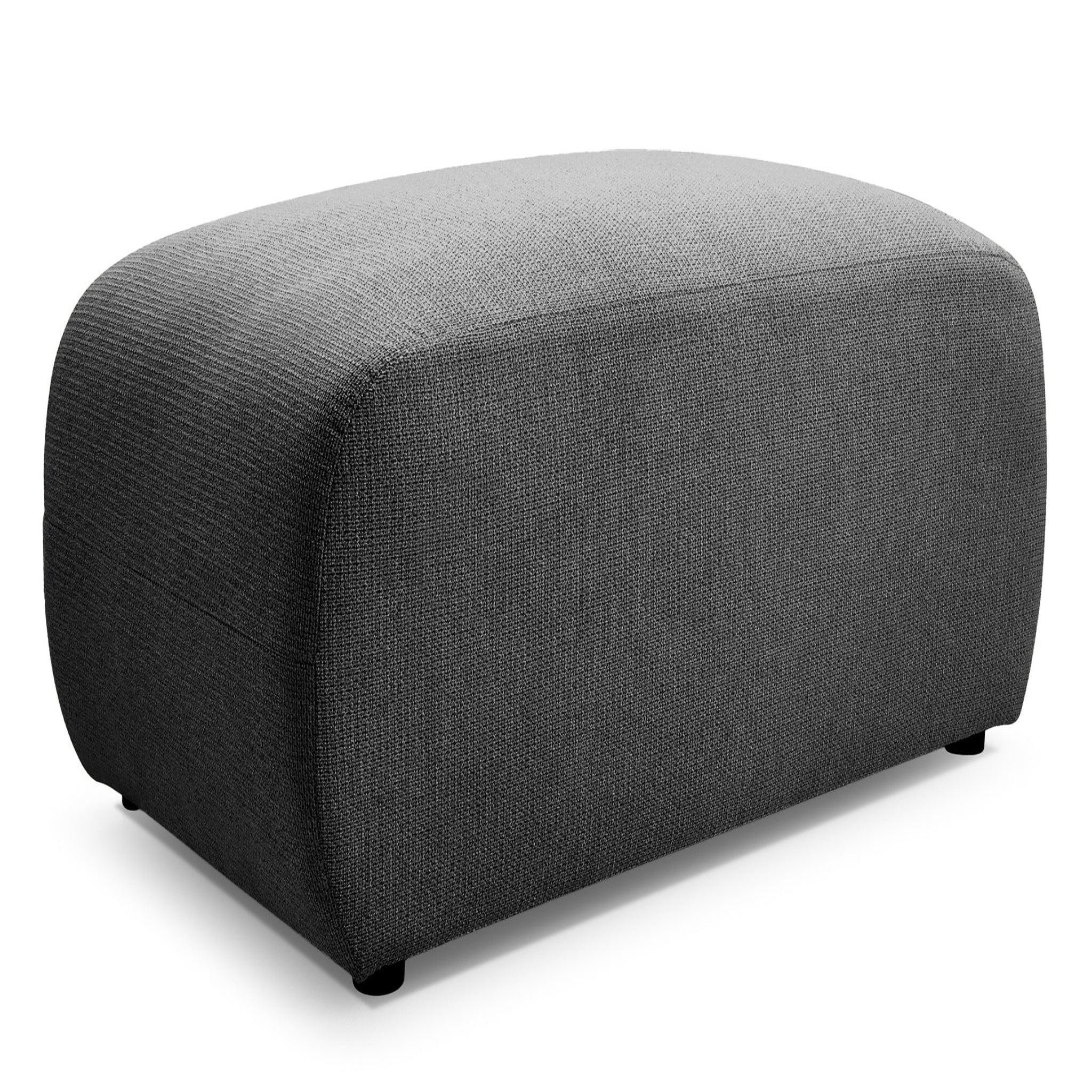 Voir la diapositive 6 : CASANOVA PARIS Sacha - pouf en tissu chiné 105x57x40