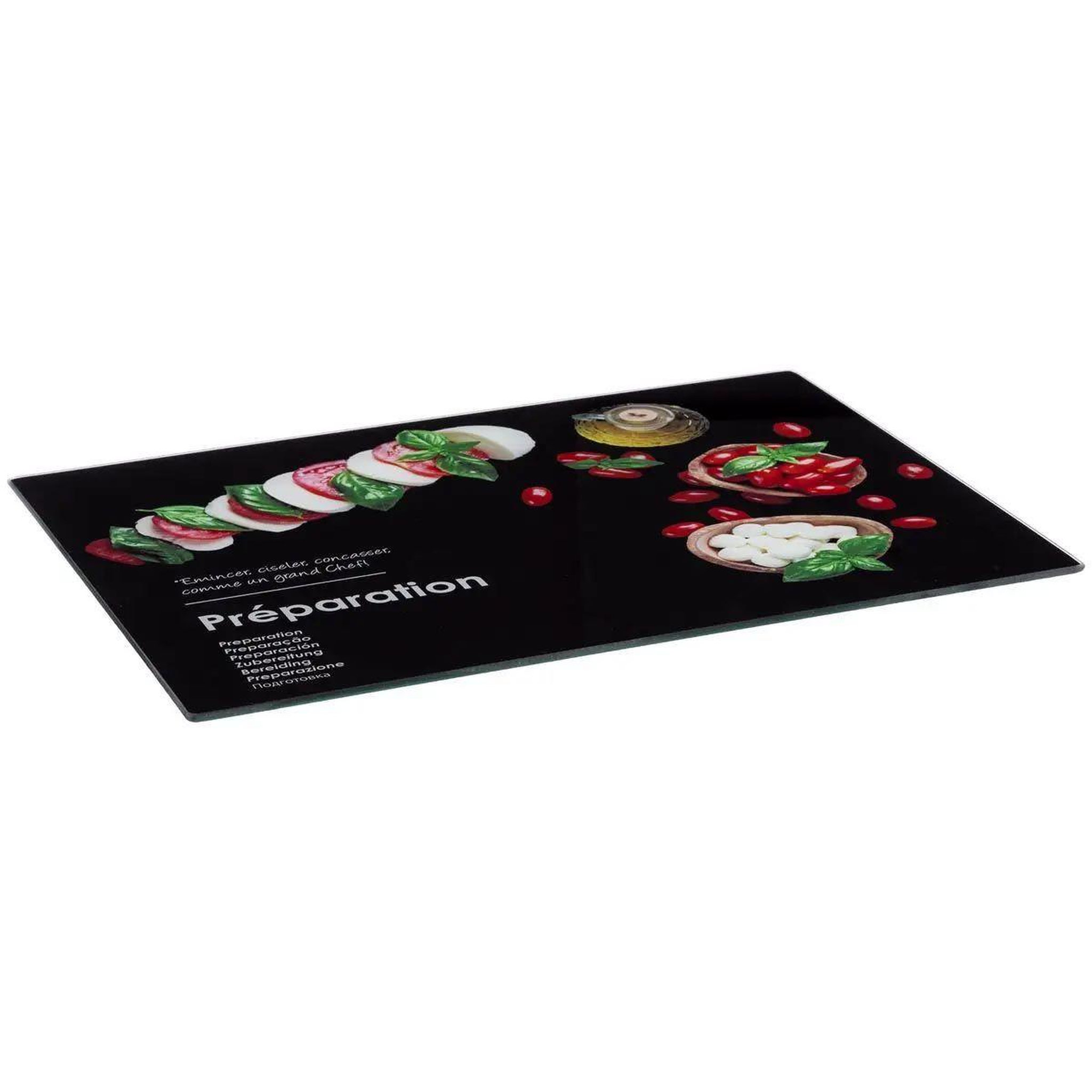 FIVE Planche à découper  boîtes relief  40cm noir