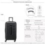 Voir la diapositive 2 : Delsey Grande valise rigide Trunk Shadow 5.0 TSA polycarbonate 74.5cm