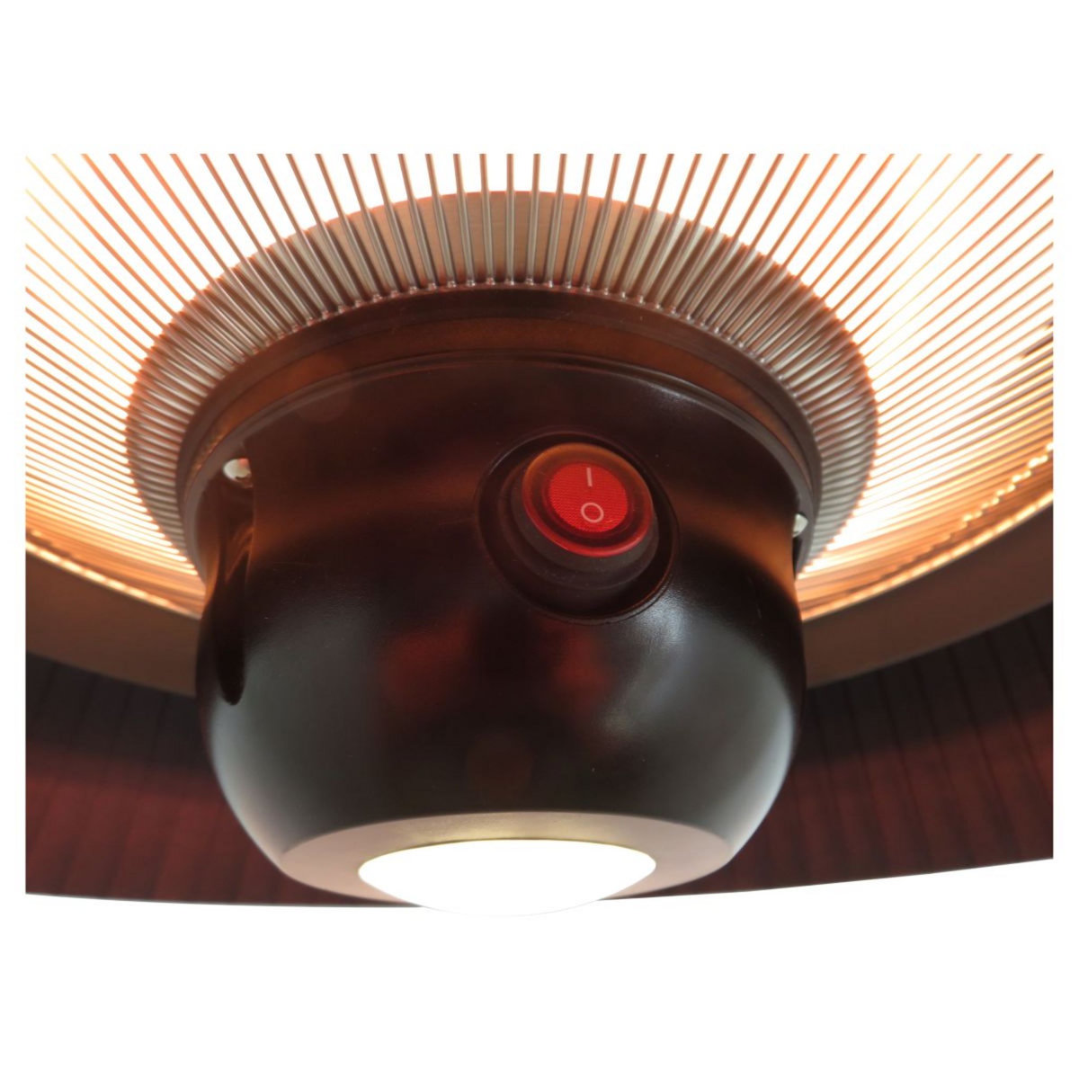 Parasol chauffant électrique SIRMIONE BLANC SUPENDU