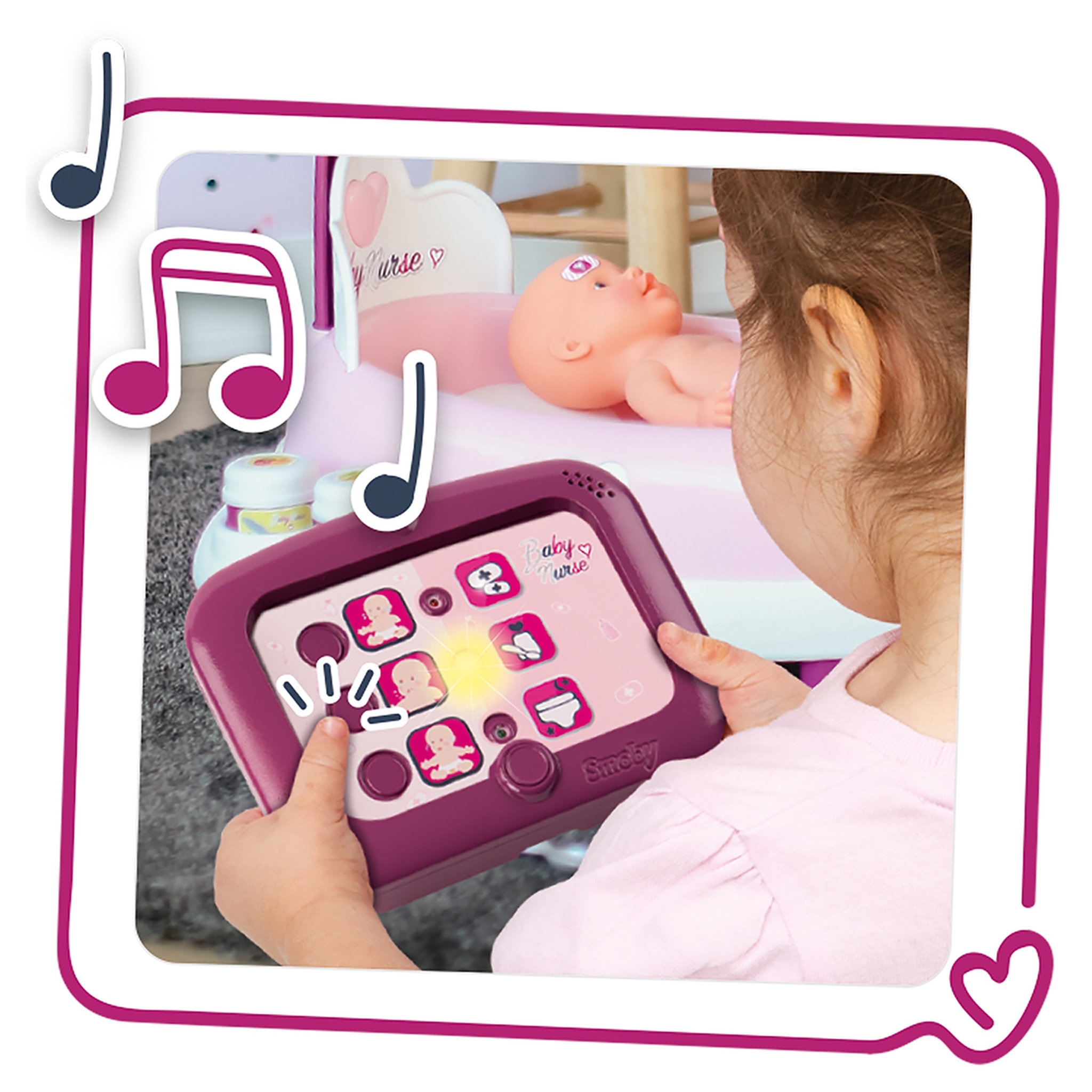 Voir la diapositive 5 : SMOBY Nursery électronique Baby Nurse