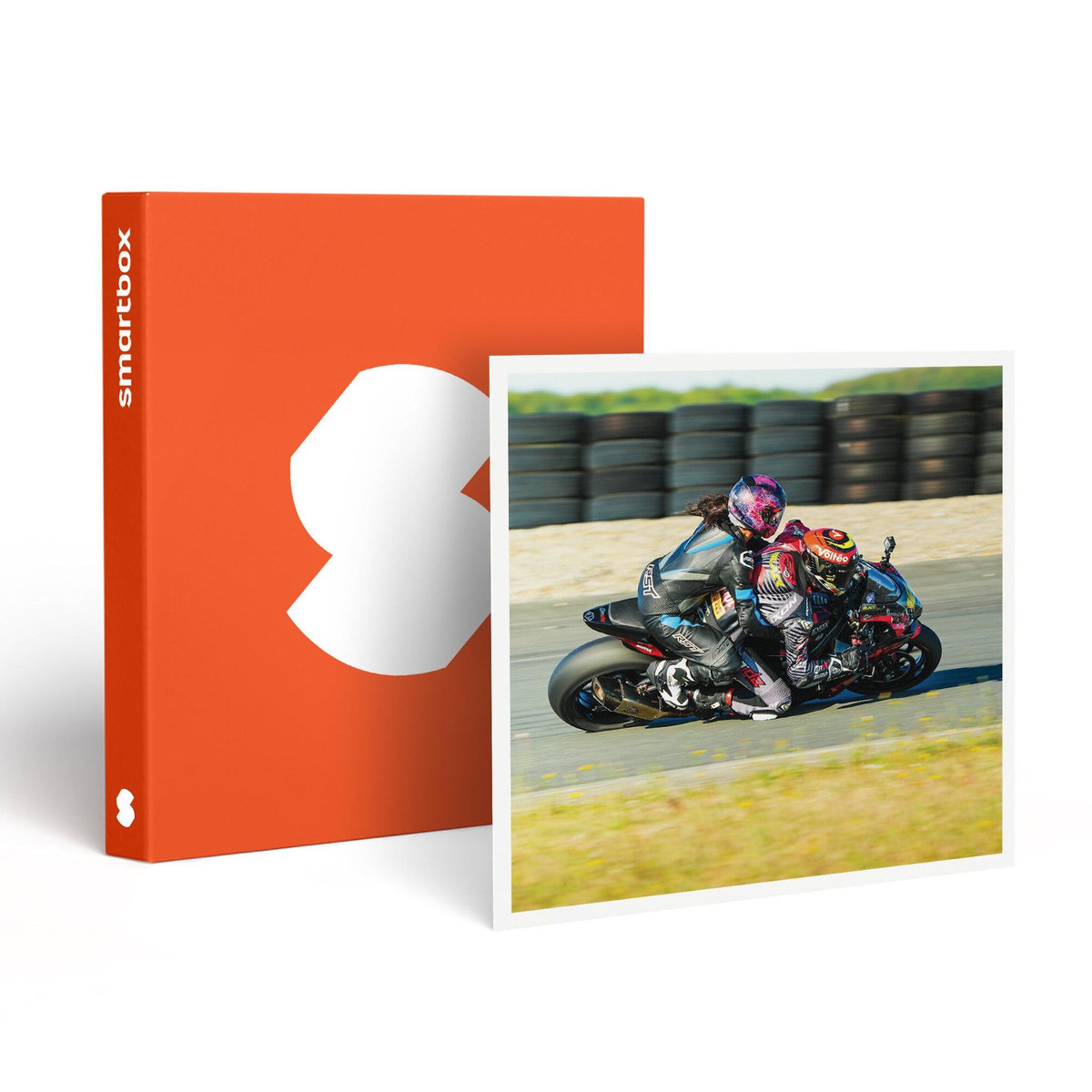 Smartbox Baptême passager en moto : 3 tours à l'arrière d'un pilote professionnel sur le circuit du Val de Vienne - Coffret Cadeau Sport & Aventure