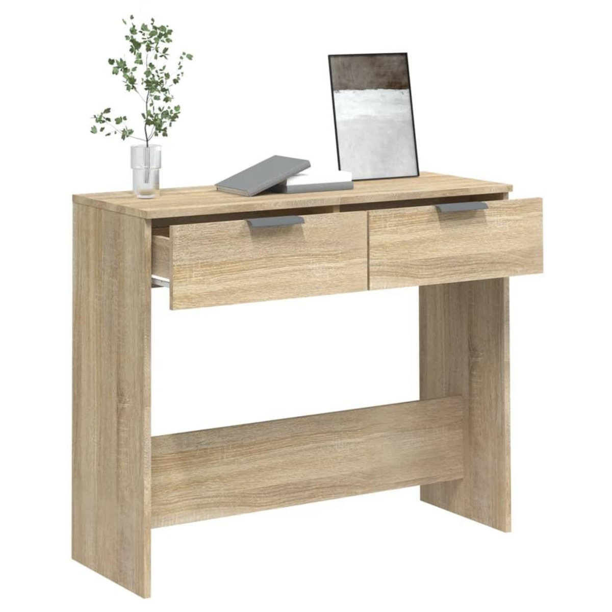 VIDAXL Table console Chene sonoma 90x36x75 cm Bois d'ingenierie