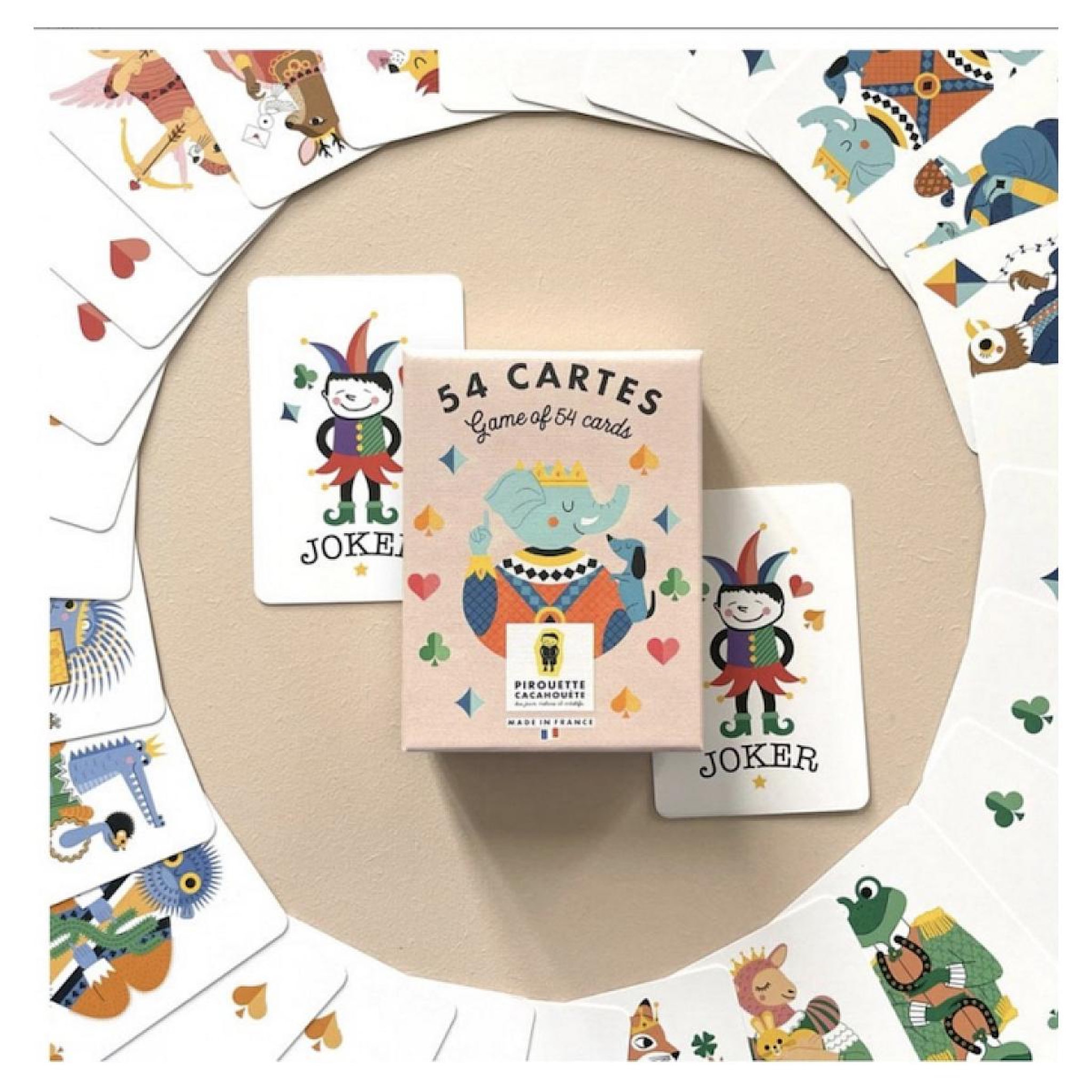 Voir la diapositive 2 : PIROUETTE CACAHOUETE Jeu de 54 cartes -