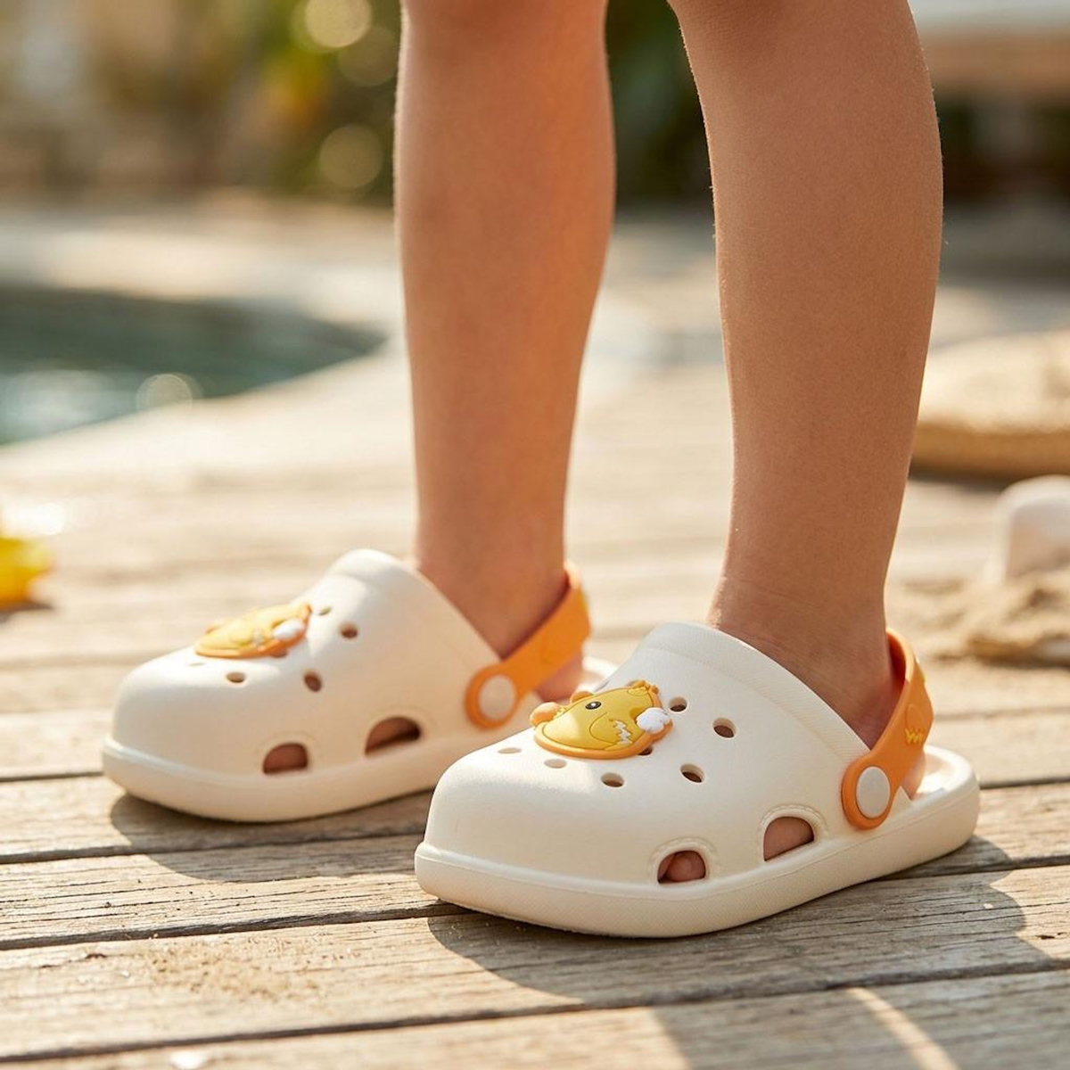 OZABI OZABI Pack 2 Paires Sabots Enfant EVA - Lanière Pivotante - Décoration Fantaisie