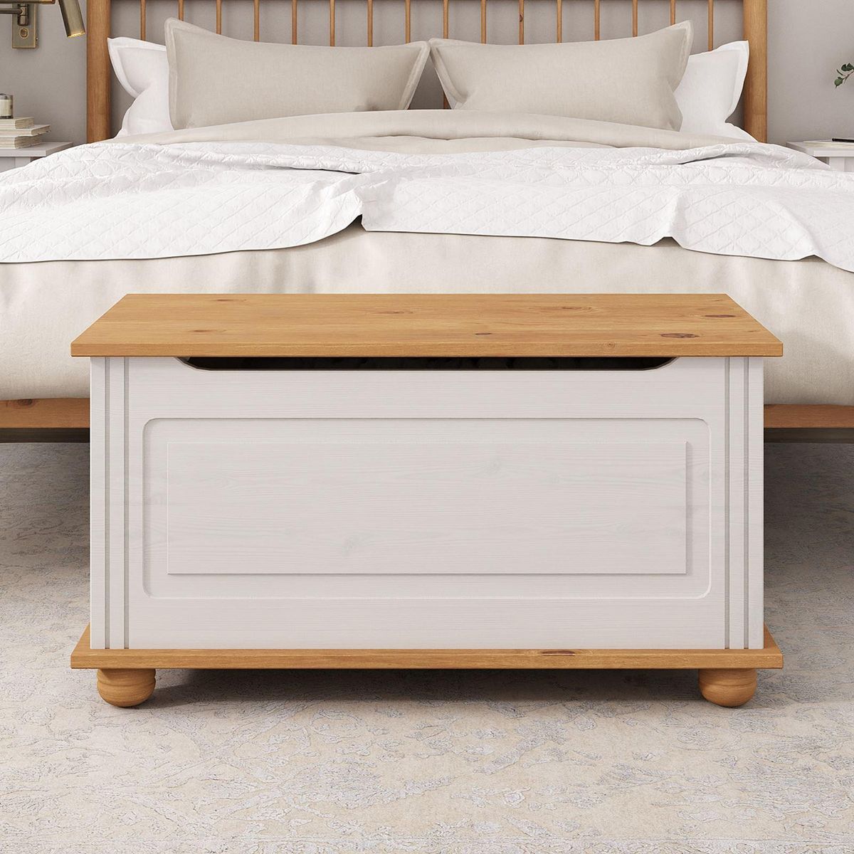 IDIMEX Coffre de rangement BRISTOL en pin massif