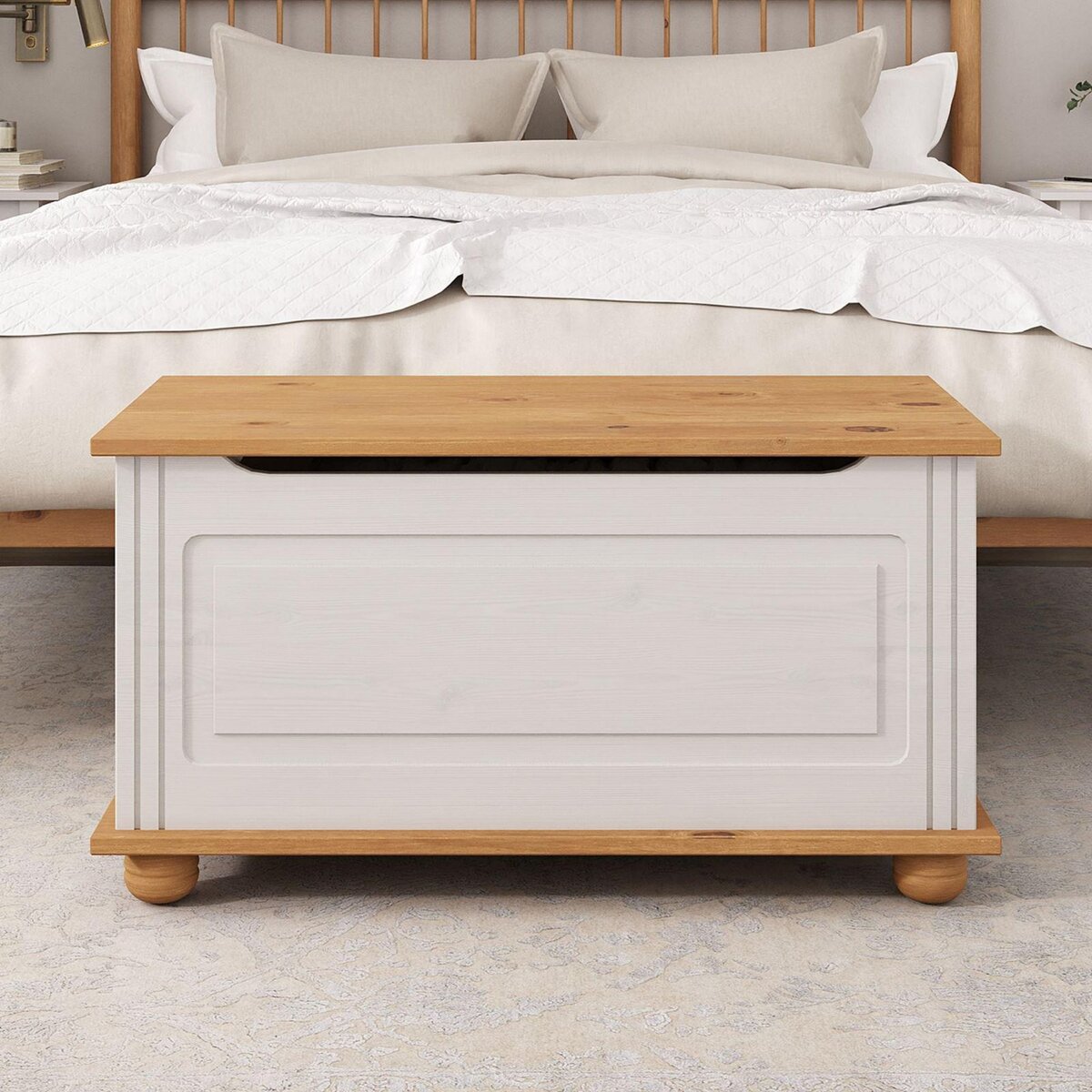 IDIMEX Coffre de rangement BRISTOL en pin massif