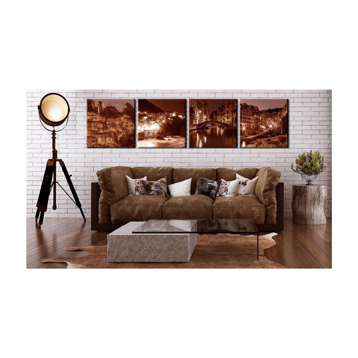 Paris Prix Tableau Imprimé  Italian Towns Sepia