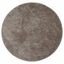 Voir la diapositive 2 : VIDAXL Tapis ISTAN a poils longs aspect brillant gris Ø 120 cm