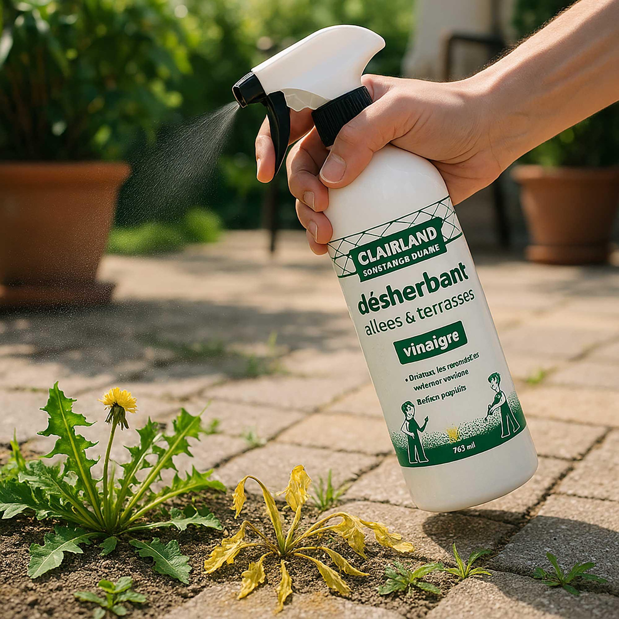 Voir la diapositive 2 : ALGOFLASH Désherbant allées & terrasses - vinaigre 750 ml 750 ml