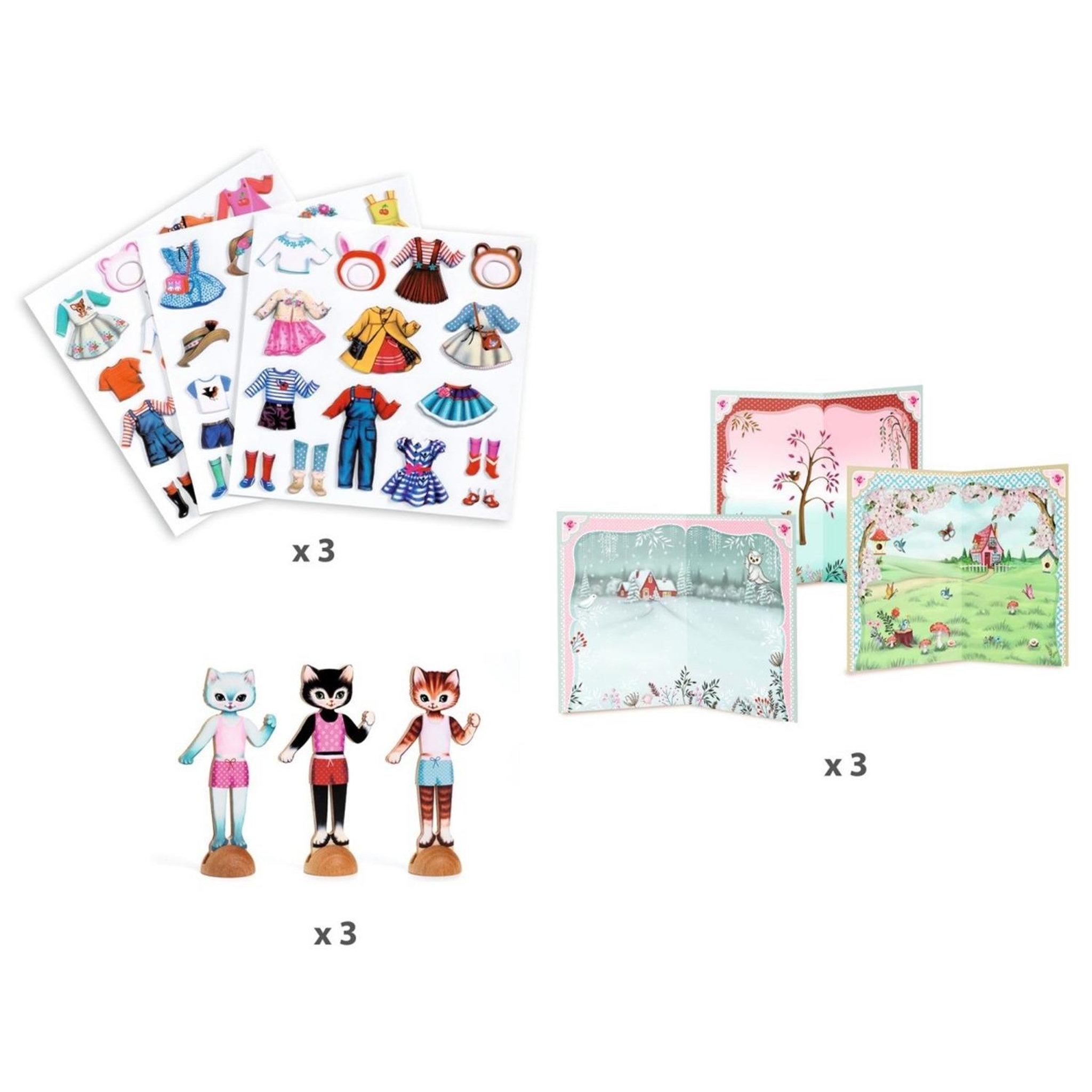 Voir la diapositive 5 : Djeco Little dressing Collage pour 3 - 6 ans