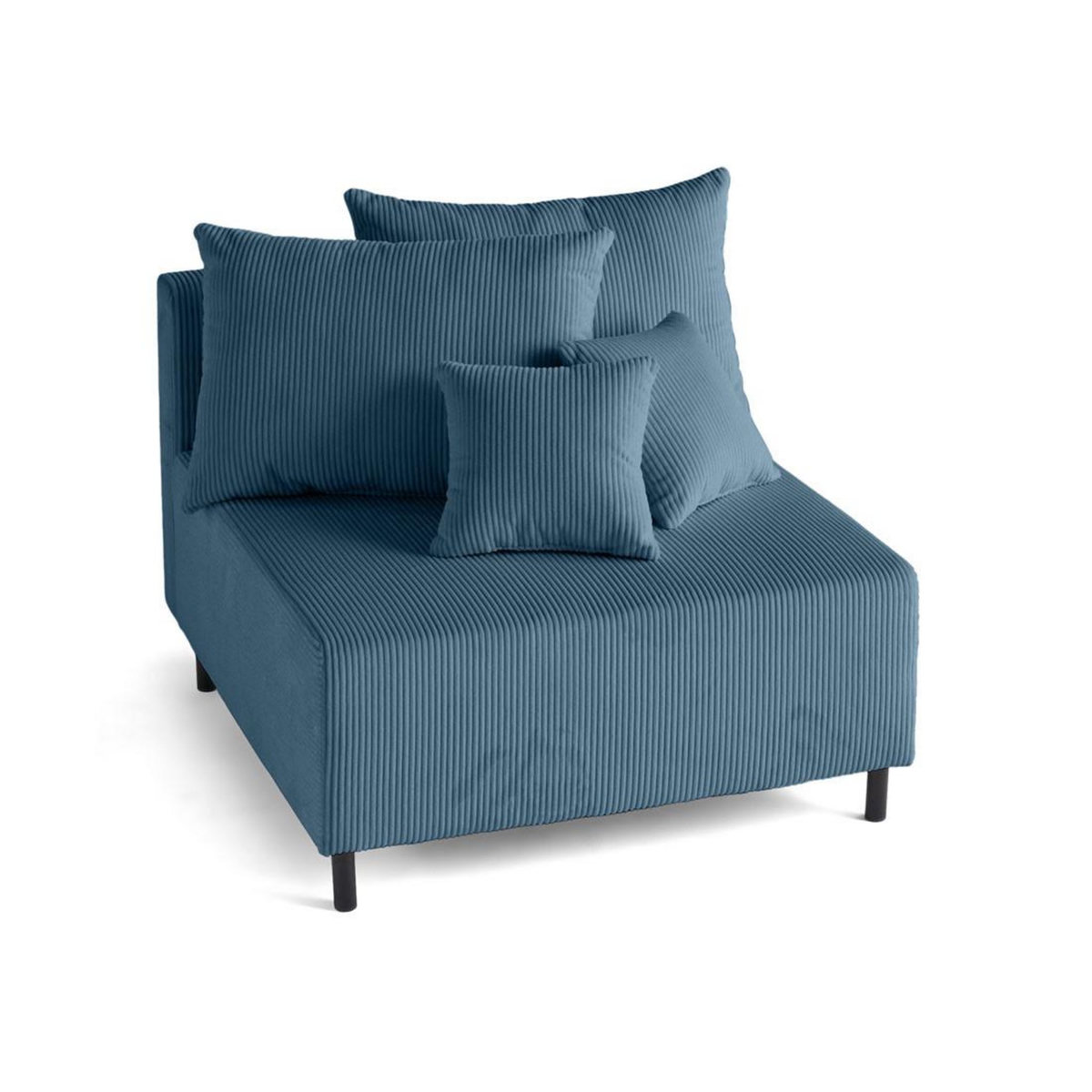 LISA DESIGN Edinburg - module d'assise - en velours côtelé