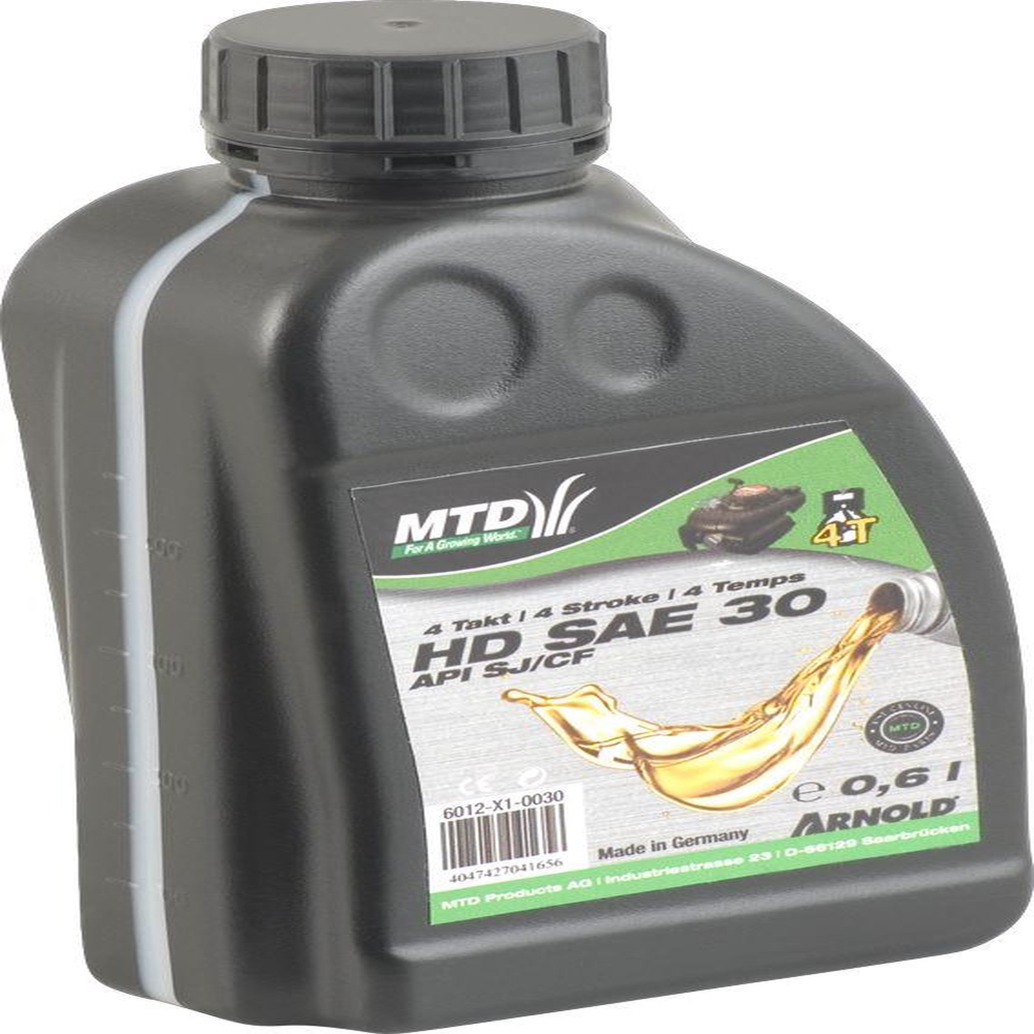 ARNOLD Huile moteur monograde SAE 30 HD pour les moteurs 4 temps des petites machines - 0,6 l