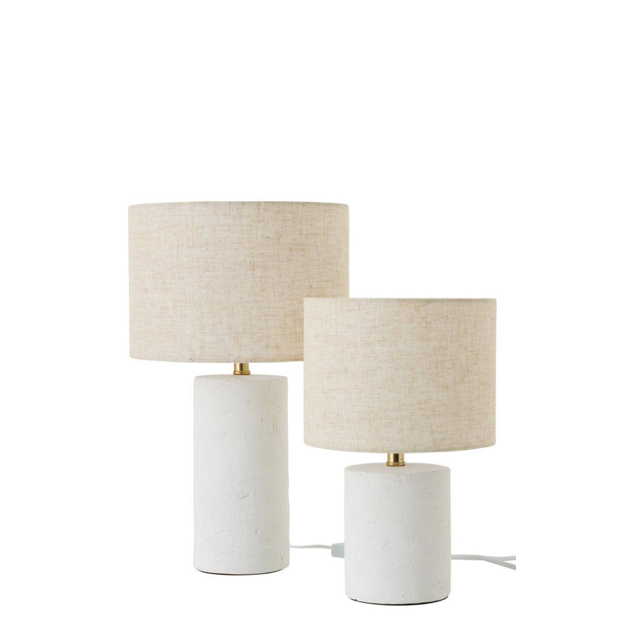 Voir la diapositive 4 : J-LINE Lampe à poser en céramique  felicia  37cm blanc