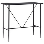 VIDAXL Table de bar Noir 120x60x110 cm MDF