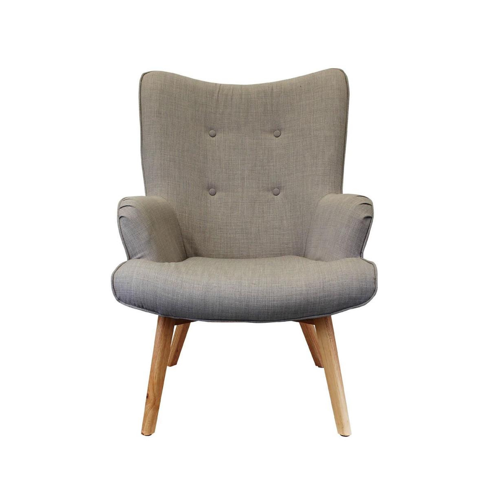 Voir la diapositive 2 : The Home Deco Factory Fauteuil design en bois  helsinki  99cm gris