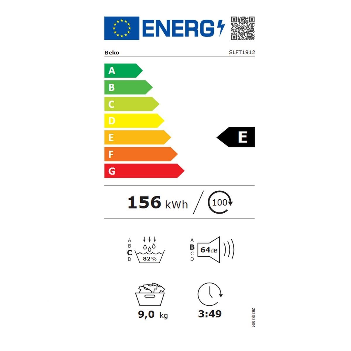 Beko Sèche-linge pompe à chaleur 60cm 9kg blanc - SLFT1912
