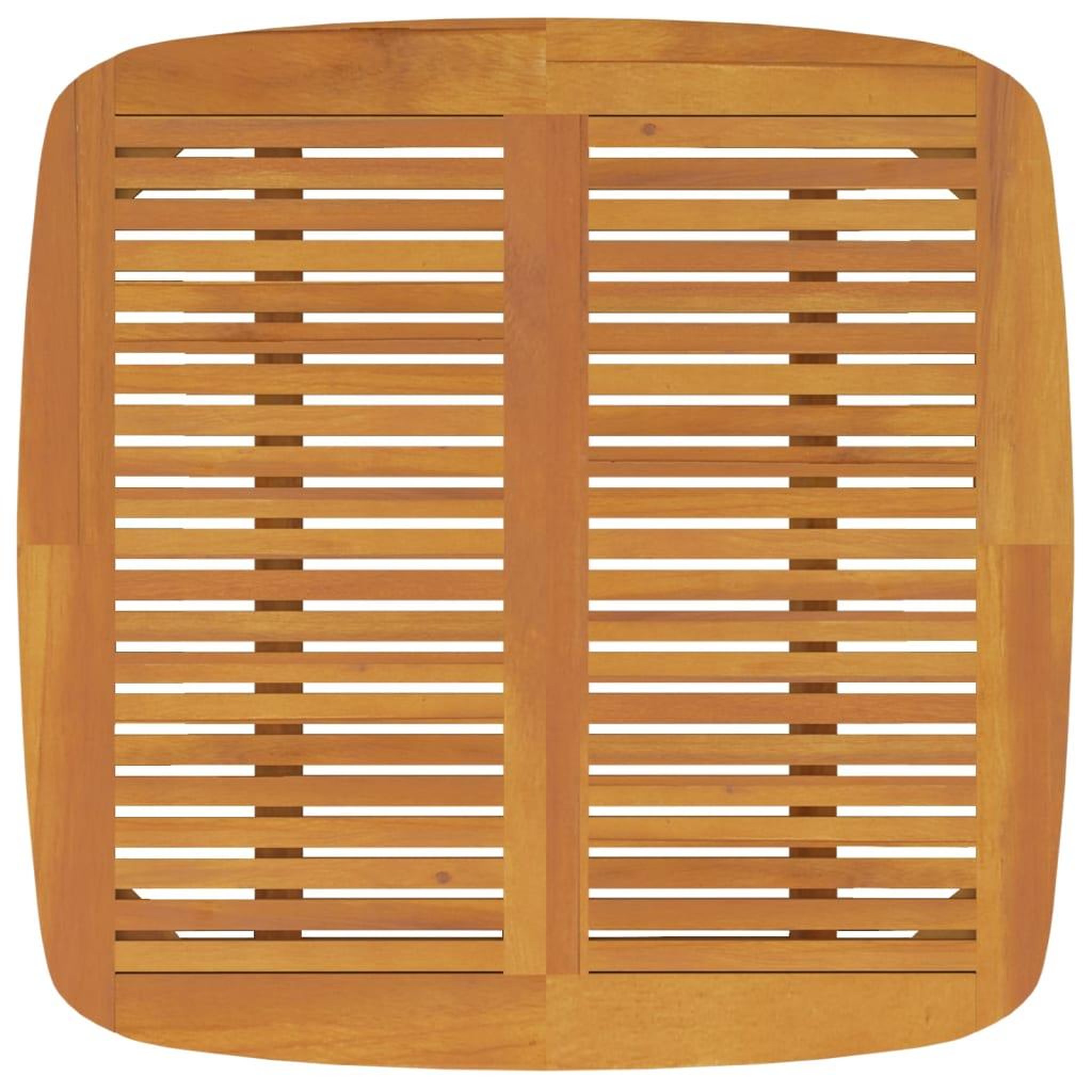 Voir la diapositive 5 : VIDAXL Table de jardin 110x110x75 cm Bois d'acacia solide