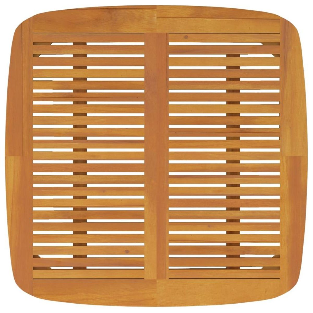 VIDAXL Table de jardin 110x110x75 cm Bois d'acacia solide