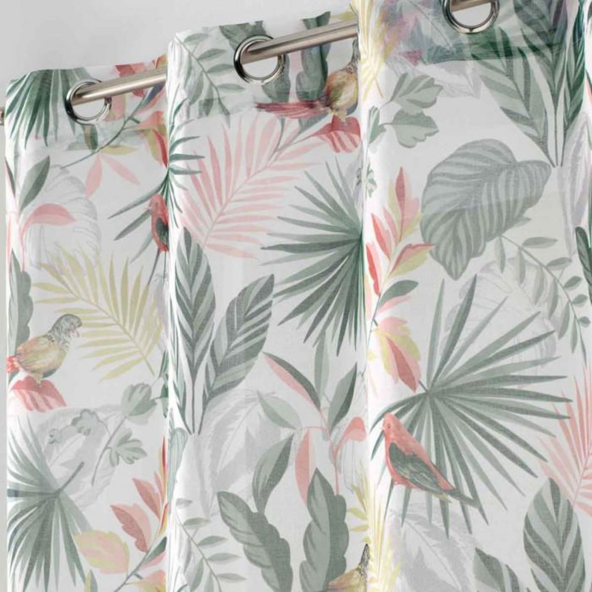 Paris Prix Rideau Voilage à Œillets  Marbelina  140x240cm Blanc