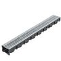 Voir la diapositive 2 : VIDAXL Caniveau de drainage 3 pcs Acier galvanise 3 m