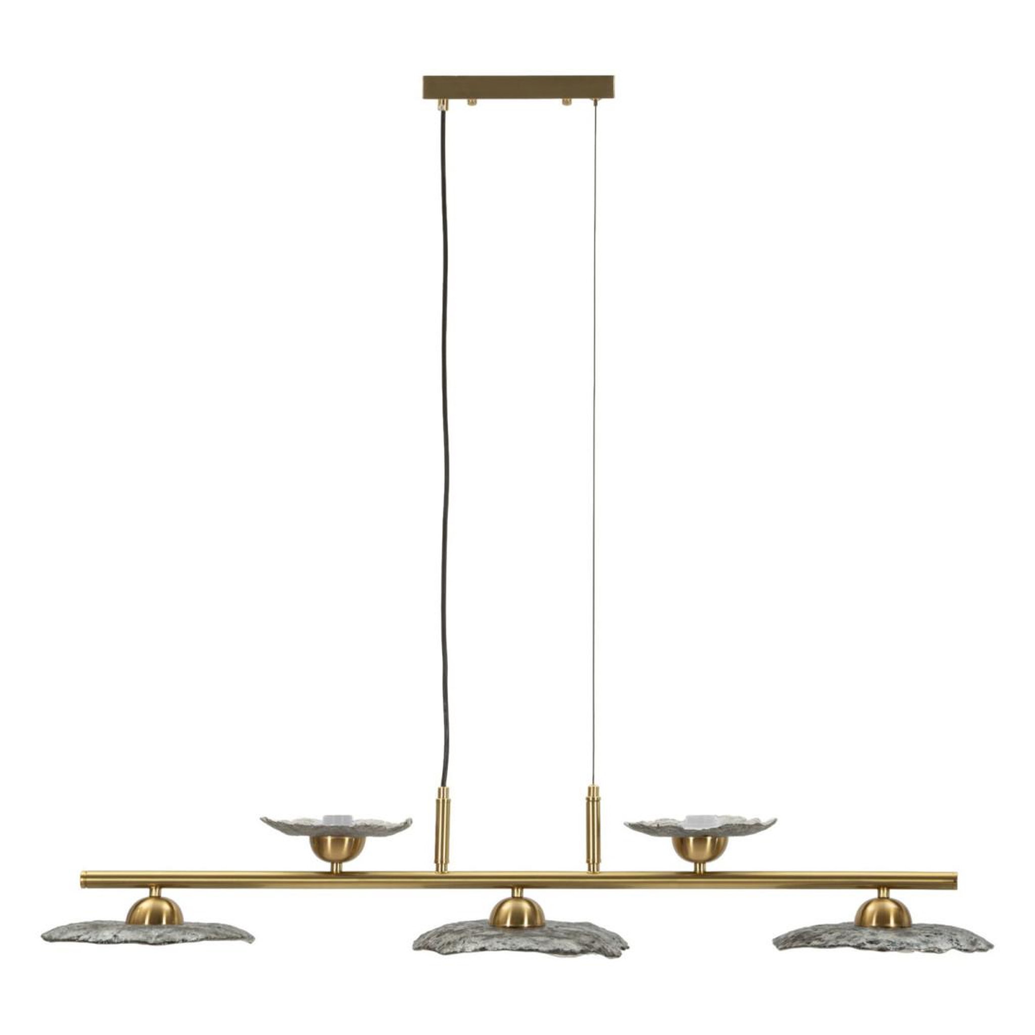 Paris Prix Suspension 5 lumières  emily  100cm or & gris