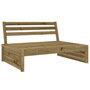 Voir la diapositive 3 : VIDAXL Salon de jardin 5 pcs bois de pin impregne
