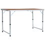 Voir la diapositive 1 : VIDAXL Table pliable de camping Aluminium 120x60 cm