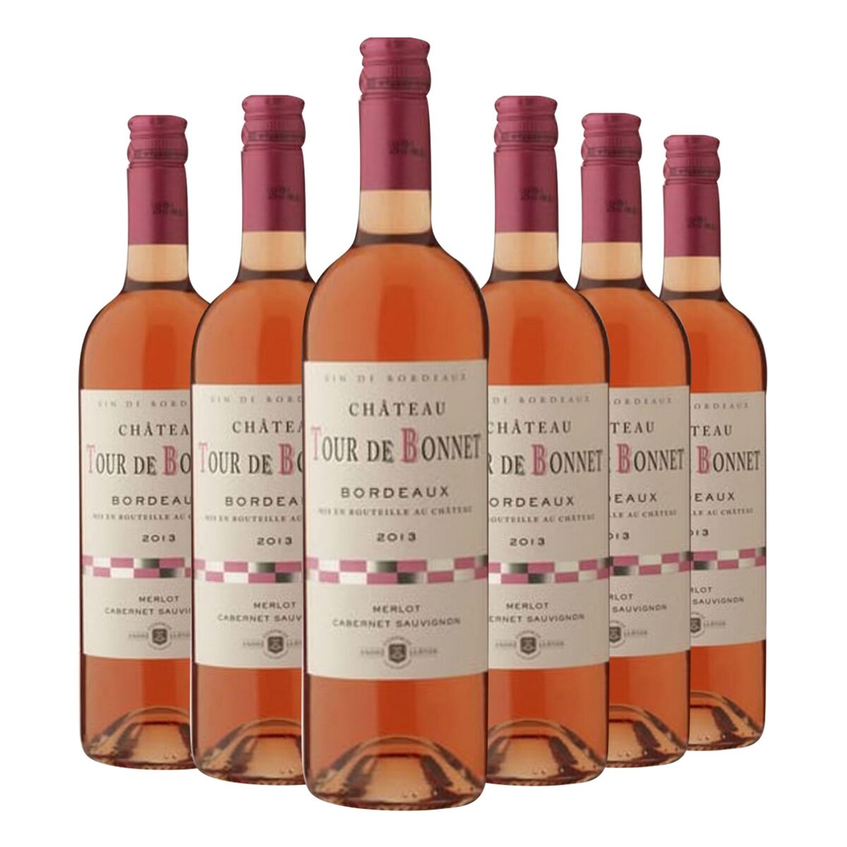 Lot de 6 bouteilles Château Tour de Bonnet Bordeaux Rosé 2014