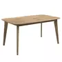 Rendez vous déco Table extensible rectangulaire Oman 150/180 cm en bois clair