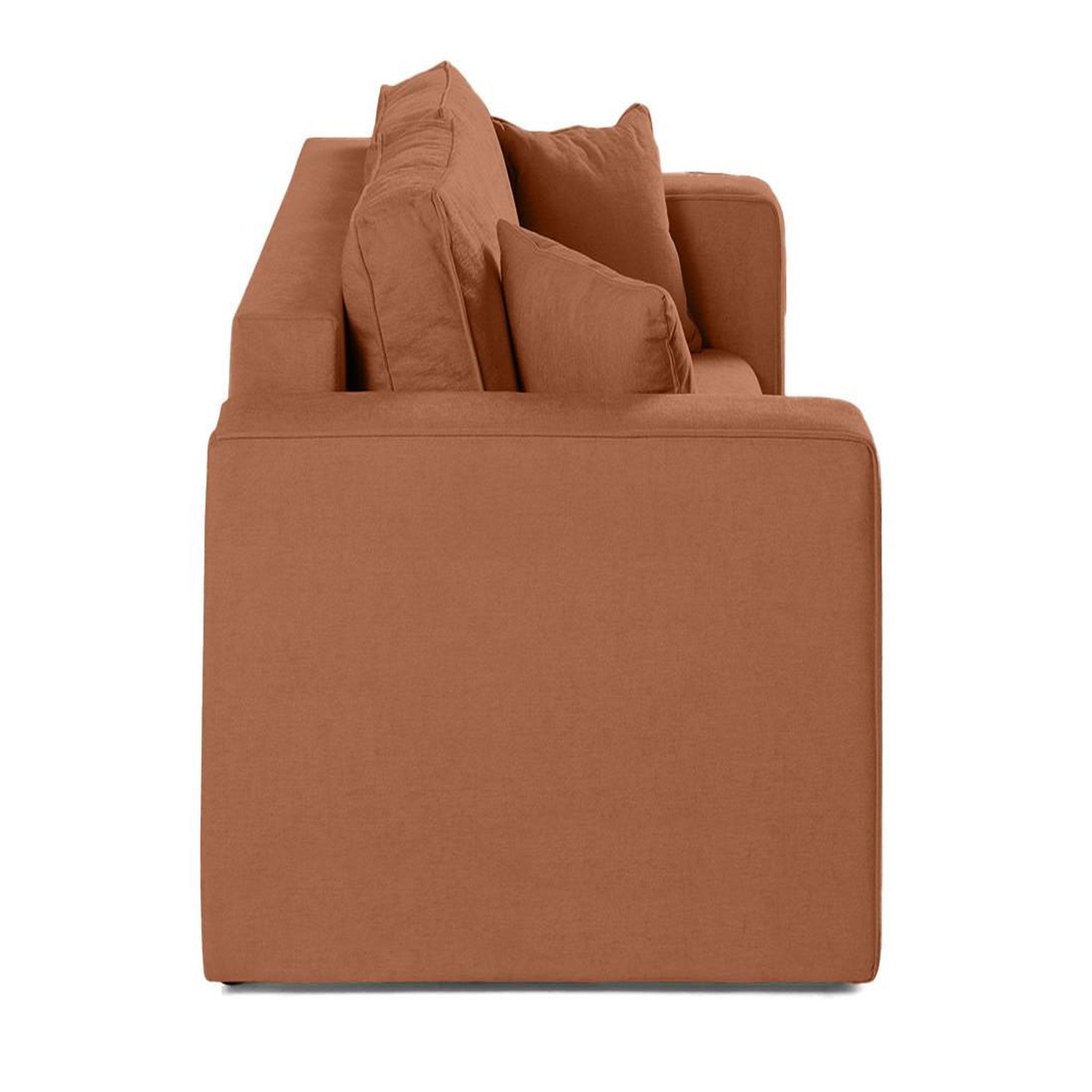 Voir la diapositive 4 : BEST MOBILIER Topaze - canapé droit 2 places - en tissu