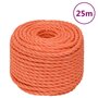 Voir la diapositive 1 : VIDAXL Corde de travail Orange 10 mm 25 m Polypropylene