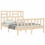 Voir la diapositive 4 : VIDAXL Cadre de lit sans matelas 140x190 cm bois de pin massif