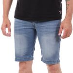 Lee Cooper Short en jean  foncé Homme Lee Cooper Ozark. Coloris disponibles : Bleu