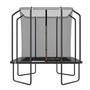 Voir la diapositive 4 : JUMP4FUN Trampoline extérieur Luxury Carré Noir - 244x244cm - avec Echelle, Tapis de Saut, Matelas de protection et Filet de sécurité