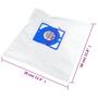 Voir la diapositive 6 : VIDAXL Sacs d'aspirateur pour Uni Bag 20 pcs