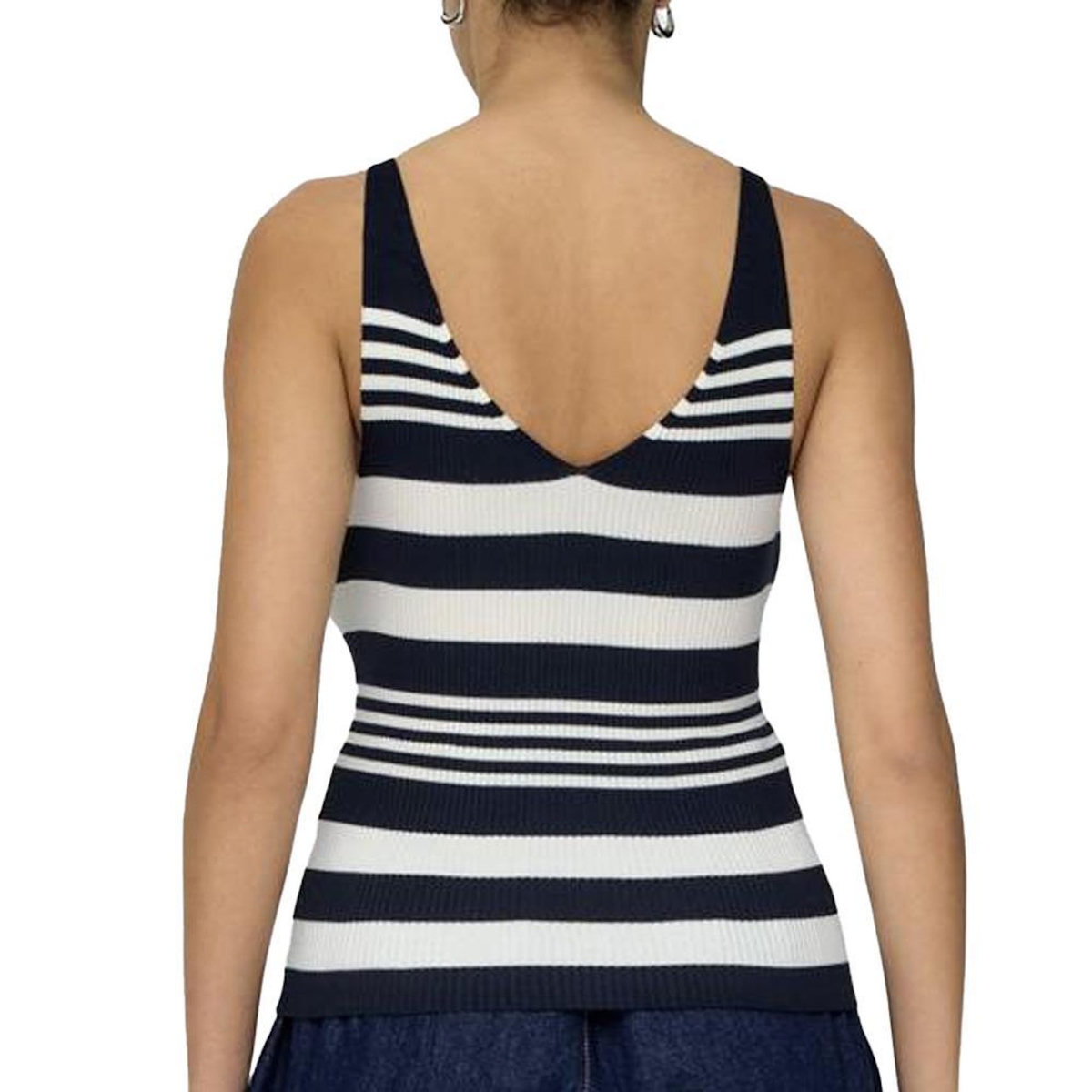 Only Débardeur Marine/Blanc Femme Only Orvieto