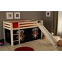 Voir la diapositive 2 : Paris Prix Lit Enfant Avec Toboggan  Pino Pirates II  90x200cm Naturel