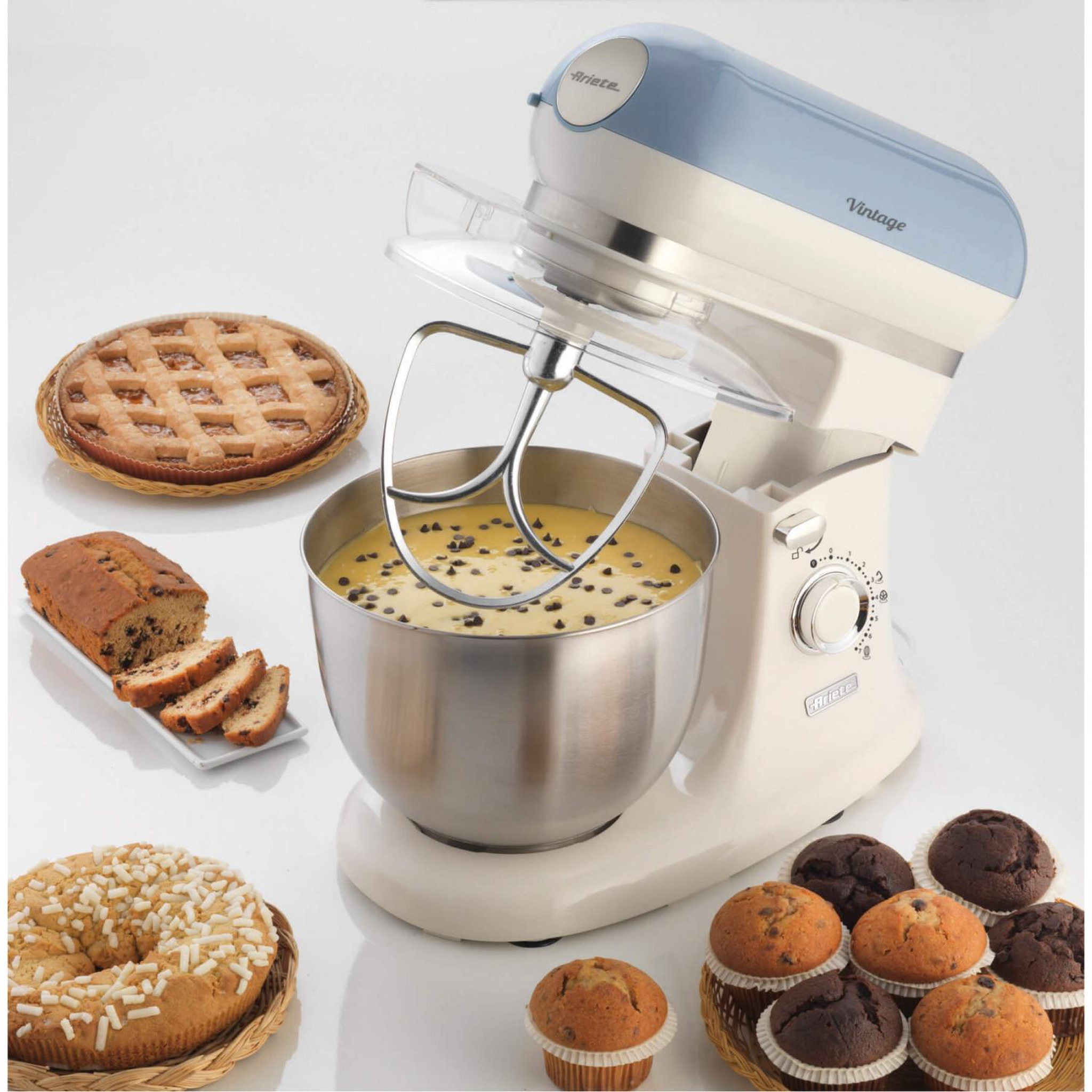 Voir la diapositive 3 : ARIETE Ariete 1588 robot de cuisine 5,5 l bleu, blanc 2400 w
