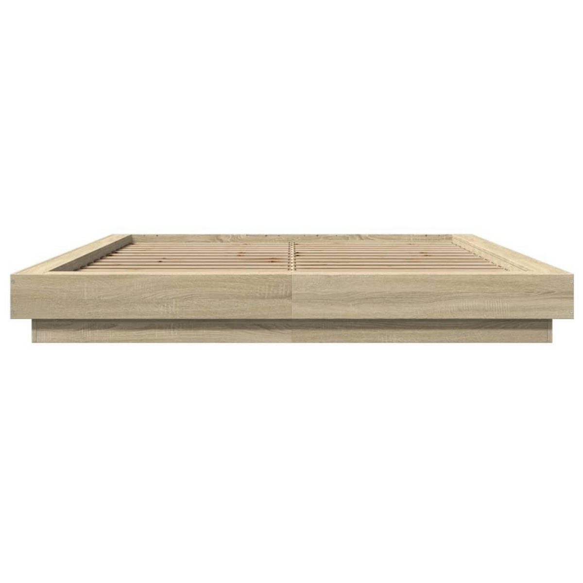 VIDAXL Cadre de lit avec lumieres LED sans matelas 160x200 cm