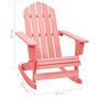 Voir la diapositive 6 : VIDAXL Chaise a bascule de jardin Adirondack bois de sapin massif rose