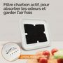 Voir la diapositive 3 : LINXOR Composteur, bac, poubelle à compost de cuisine - 3 L - Beige